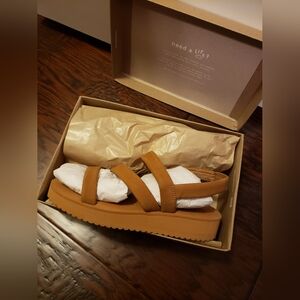 Madewell Women's Toffee Puffy Slingback Sandals Size 8